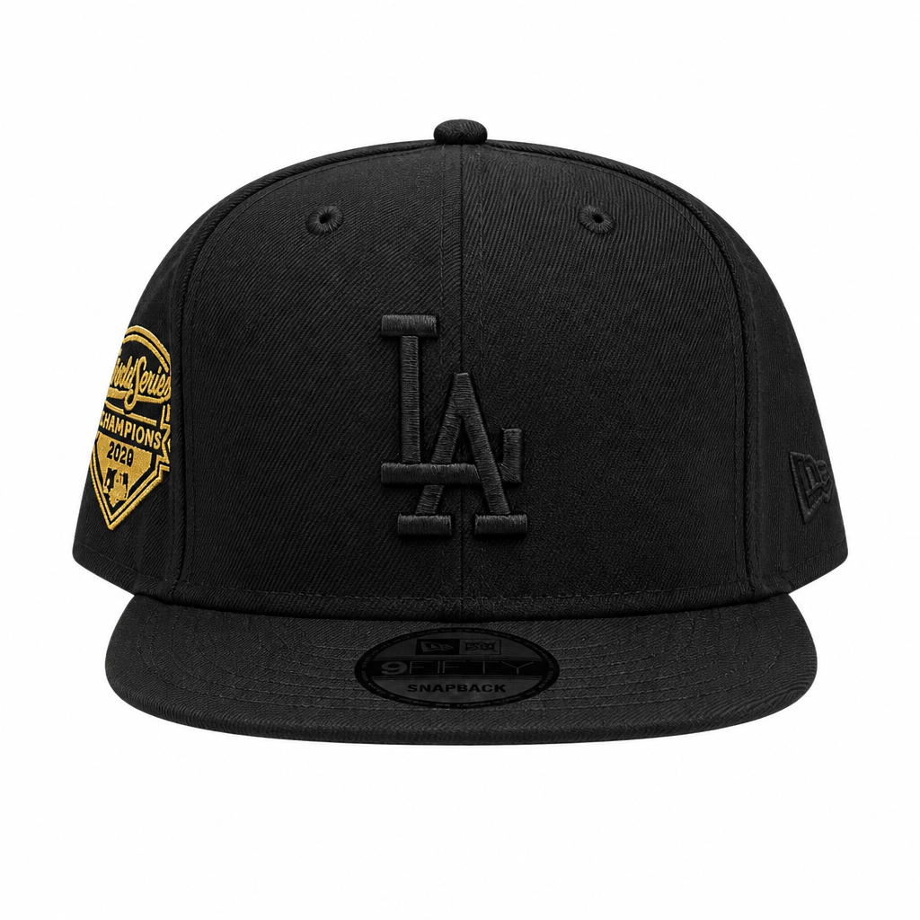 NEW ERA 9FIFTY MLB LOS ANGELES DODGERS 2025 WORLD SERIES CHAMPIONS BLACK SNAPBACK HAT