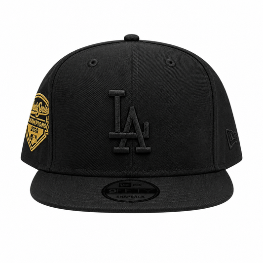 NEW ERA 9FIFTY MLB LOS ANGELES DODGERS 2025 WORLD SERIES CHAMPIONS BLACK SNAPBACK HAT