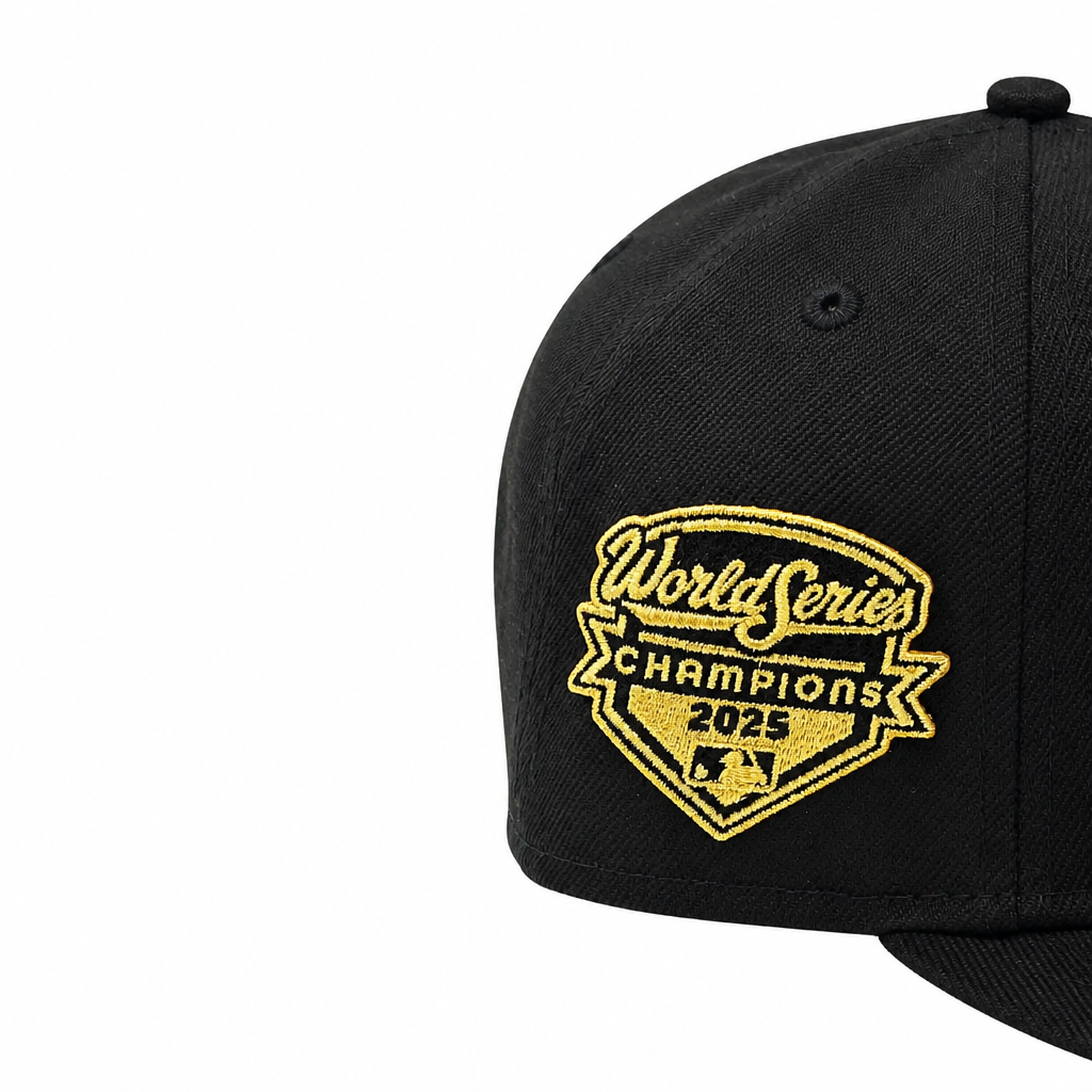NEW ERA 9FIFTY MLB LOS ANGELES DODGERS 2025 WORLD SERIES CHAMPIONS BLACK SNAPBACK HAT