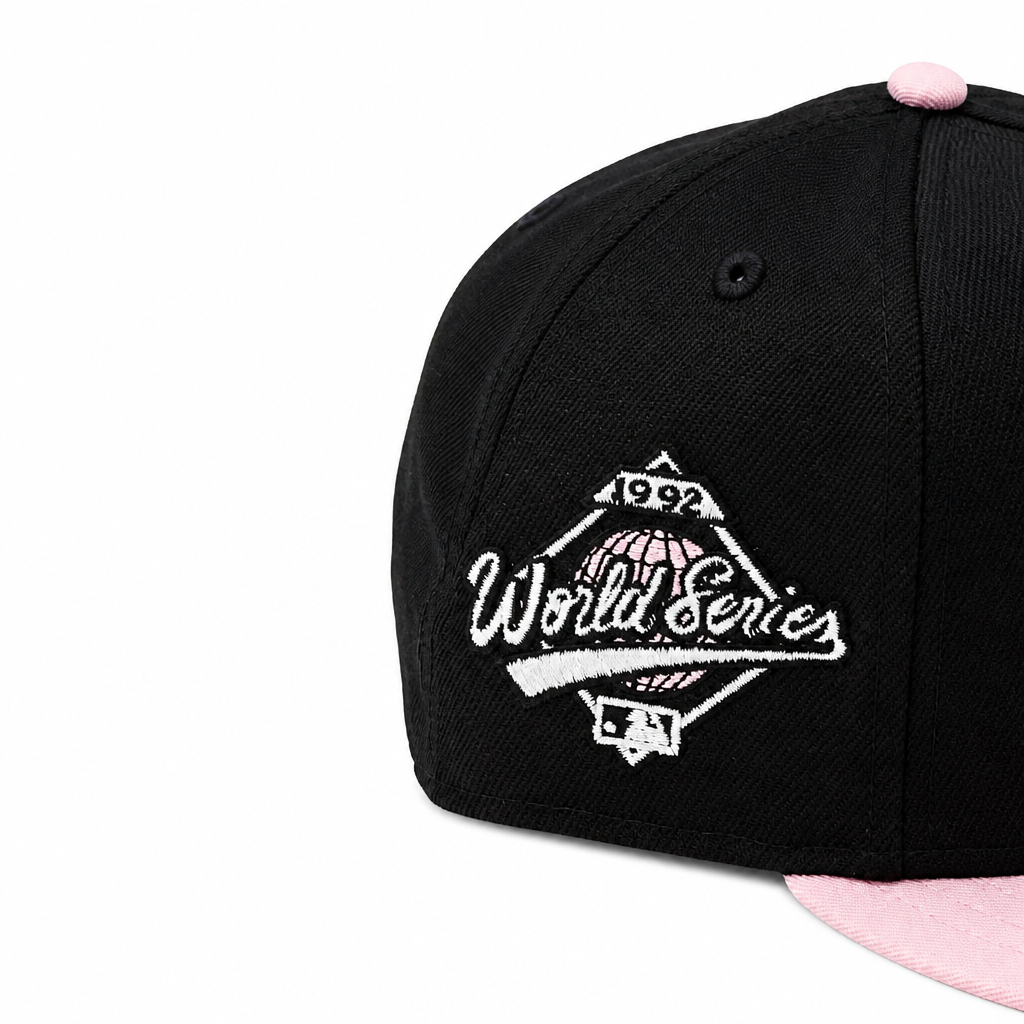 9FIFTY NEW ERA MLB 1992 WORLD SERIES TORONTO BLUE JAYS BLACK/PINK SNAPBACK HAT