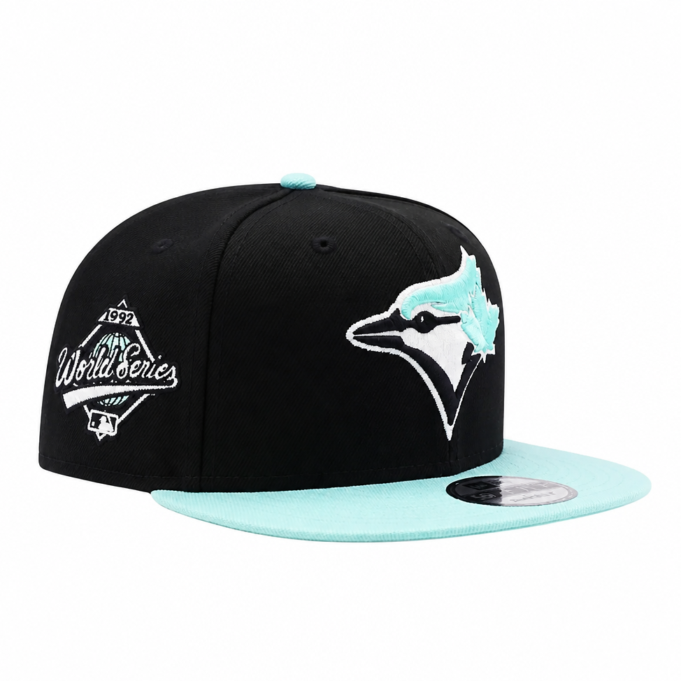 9FIFTY NEW ERA MLB 1992 WORLD SERIES TORONTO BLUE JAYS BLACK/TINT SNAPBACK HAT