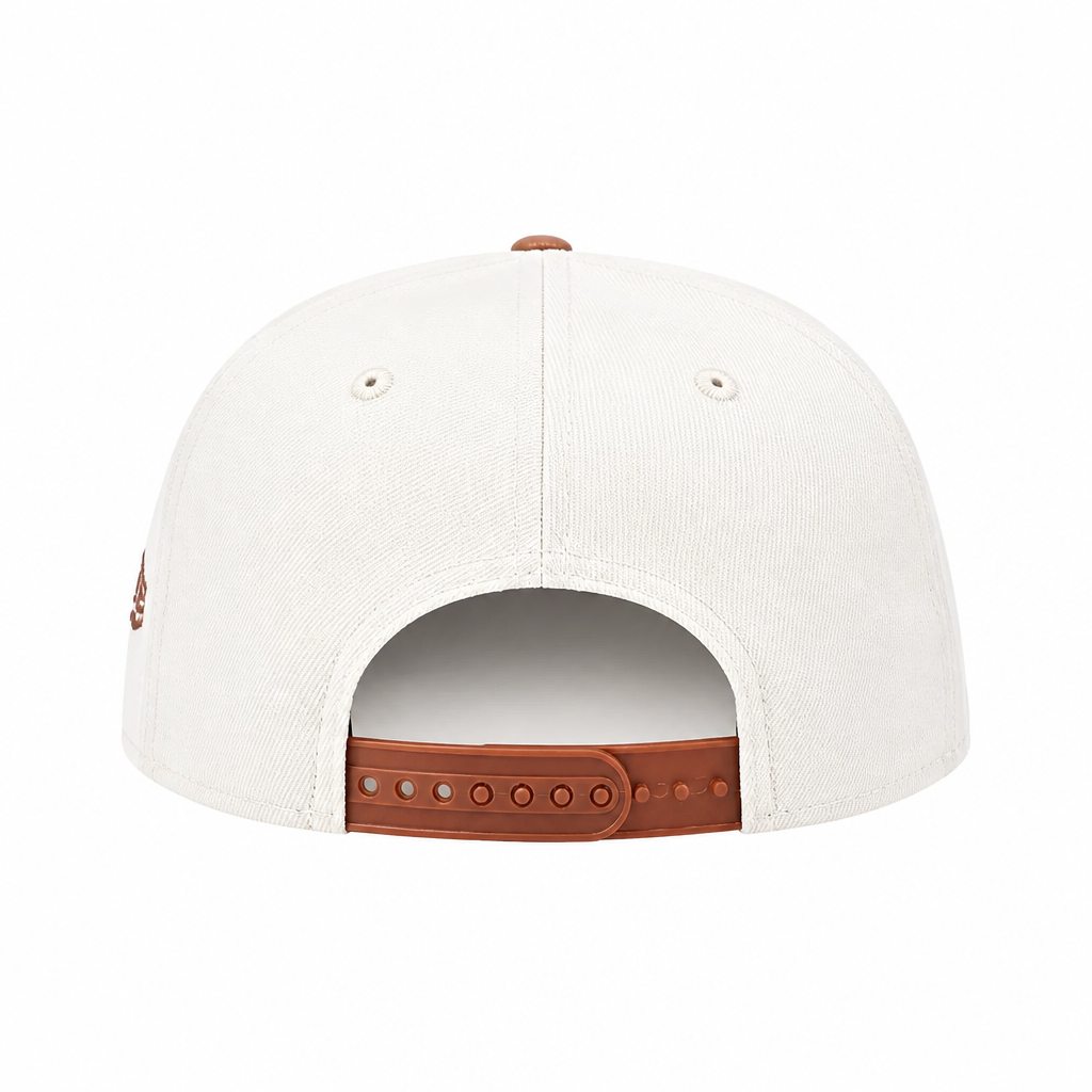 NEW ERA 9FIFTY NBA TORONTO RAPTORS 1X CHAMPS CREAM/BROWN SNAPBACK HAT