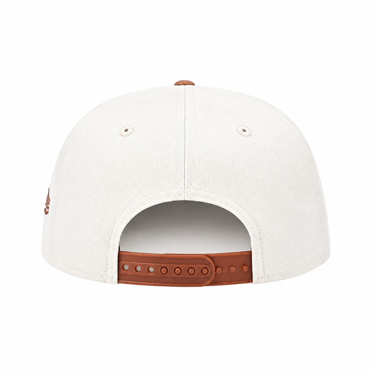 NEW ERA 9FIFTY NBA TORONTO RAPTORS 1X CHAMPS CREAM/BROWN SNAPBACK HAT