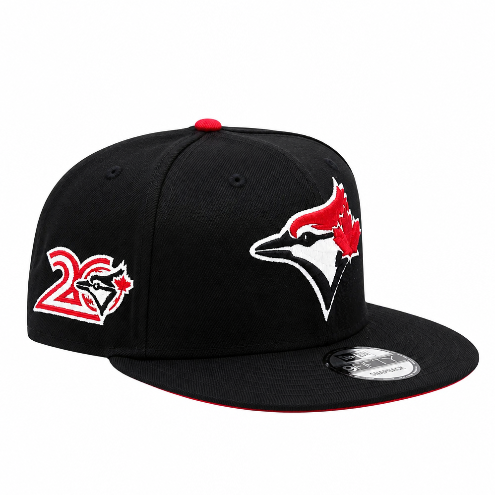 9FIFTY NEW ERA MLB 20TH ANNIVERSARY TORONTO BLUE JAYS BLACK/RED SNAPBACK HAT