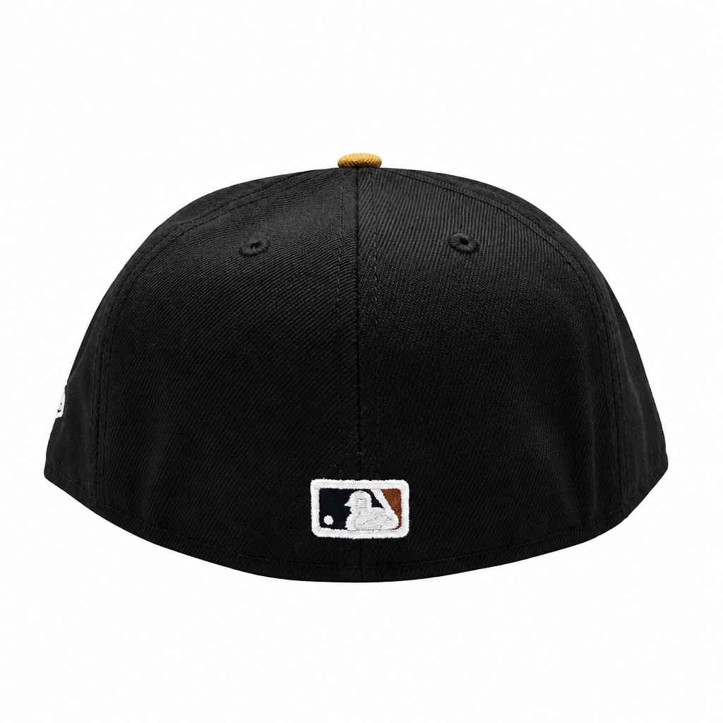 59FIFTY NEW ERA MLB TORONTO BLUE JAYS BLACK/LIGHT BRONZE BROWN WITH GOLD LEAF FITTED HAT