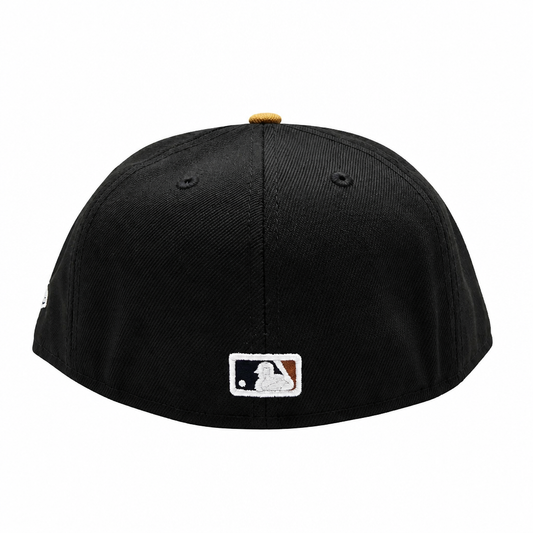 59FIFTY NEW ERA MLB TORONTO BLUE JAYS BLACK/LIGHT BRONZE BROWN WITH GOLD LEAF FITTED HAT