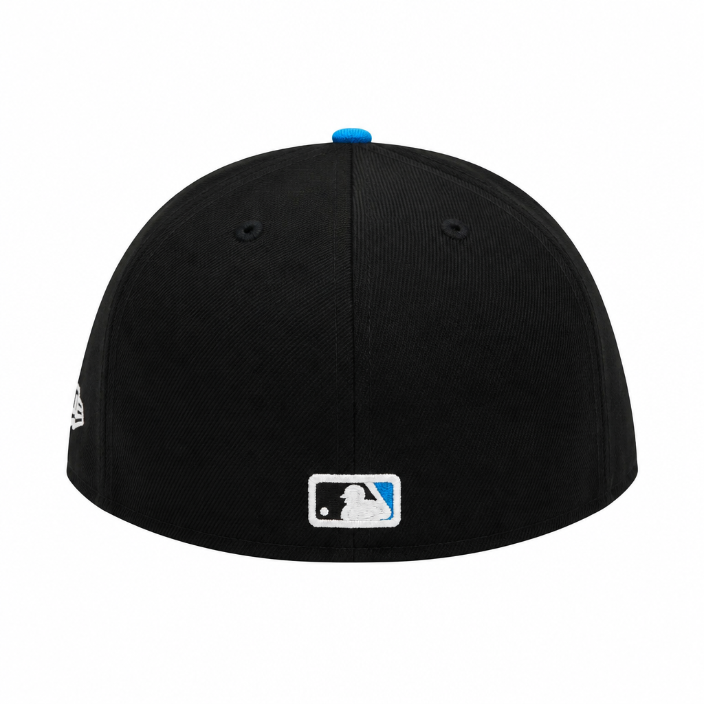 59FIFTY NEW ERA MLB TORONTO BLUE JAYS BLACK/FANATIC BLUE FITTED HAT