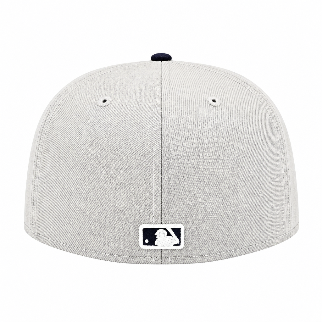59FIFTY MEN'S MLB TORONTO BLUE JAYS GREY/NAVY BLUE FITTED HAT