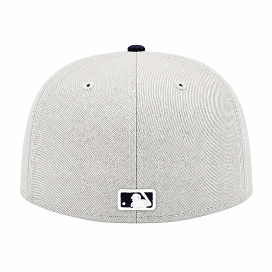 59FIFTY MEN'S MLB TORONTO BLUE JAYS GREY/NAVY BLUE FITTED HAT