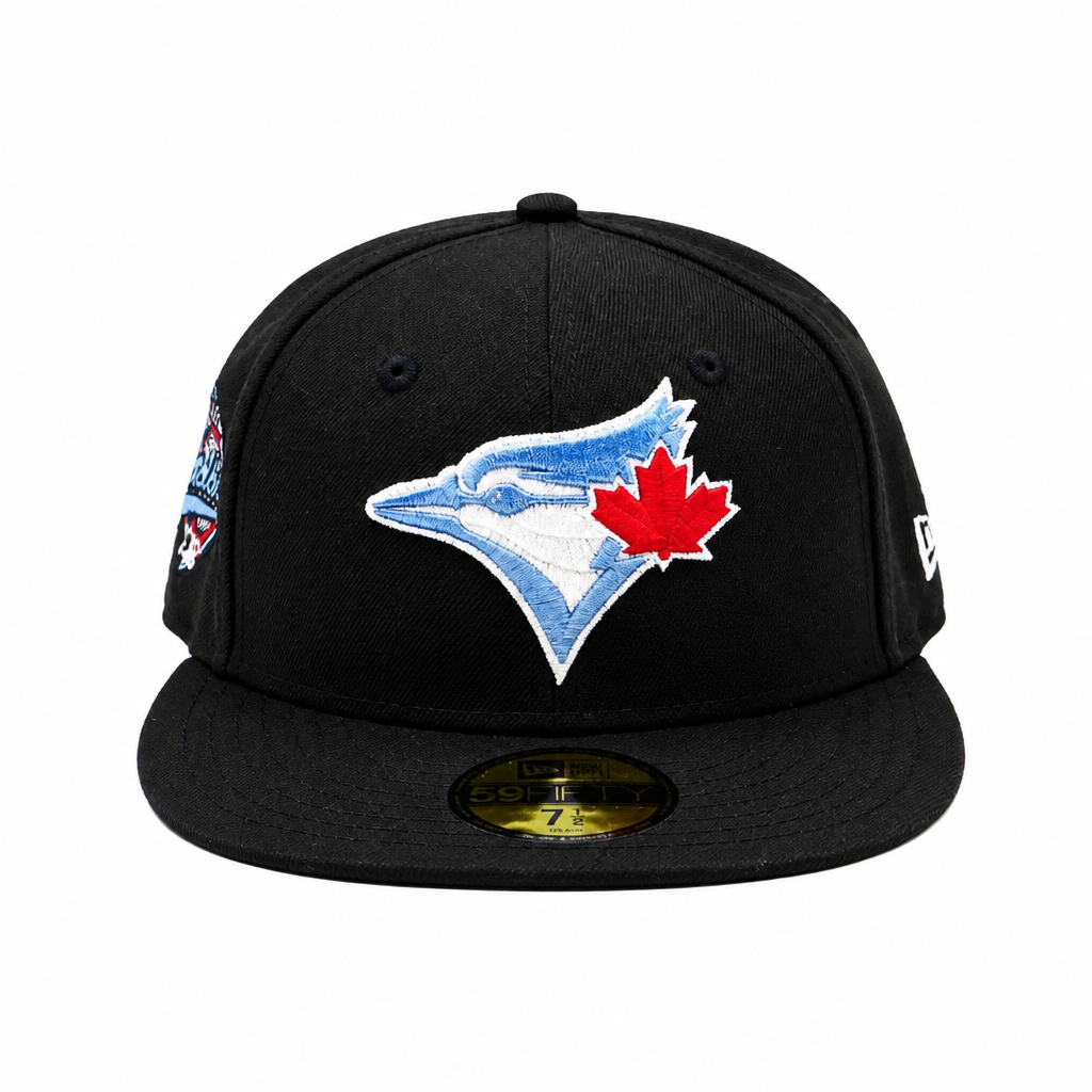 NEW ERA 59FIFTY MLB TORONTO BLUE JAYS 1993 WORLD SERIES BLACK/BLUE FITTED HAT