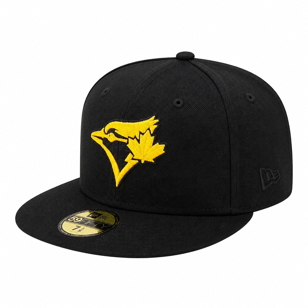 NEW ERA 59FIFTY MLB TORONTO BLUE JAYS 1993 WORLD SERIES BLACK/GOLD FITTED HAT
