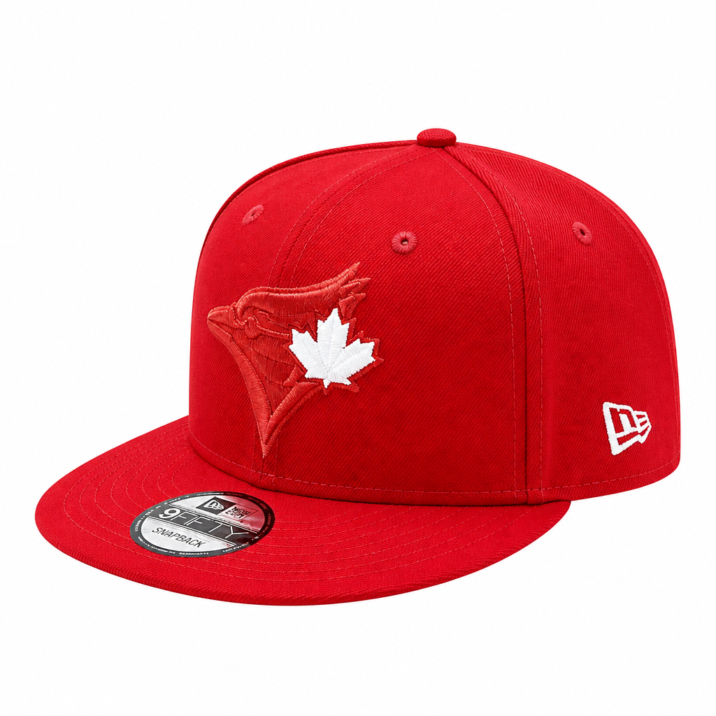 NEW ERA 9FIFTY MLB TORONTO 1992 WORLD SERIES TORONTO BLUE JAYS SCARLET RED SNAPBACK HAT