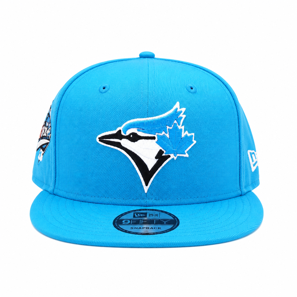 NEW ERA 9FIFTY MLB TORONTO 1992 WORLD SERIES TORONTO BLUE JAYS FANATIC BLUE SNAPBACK HAT