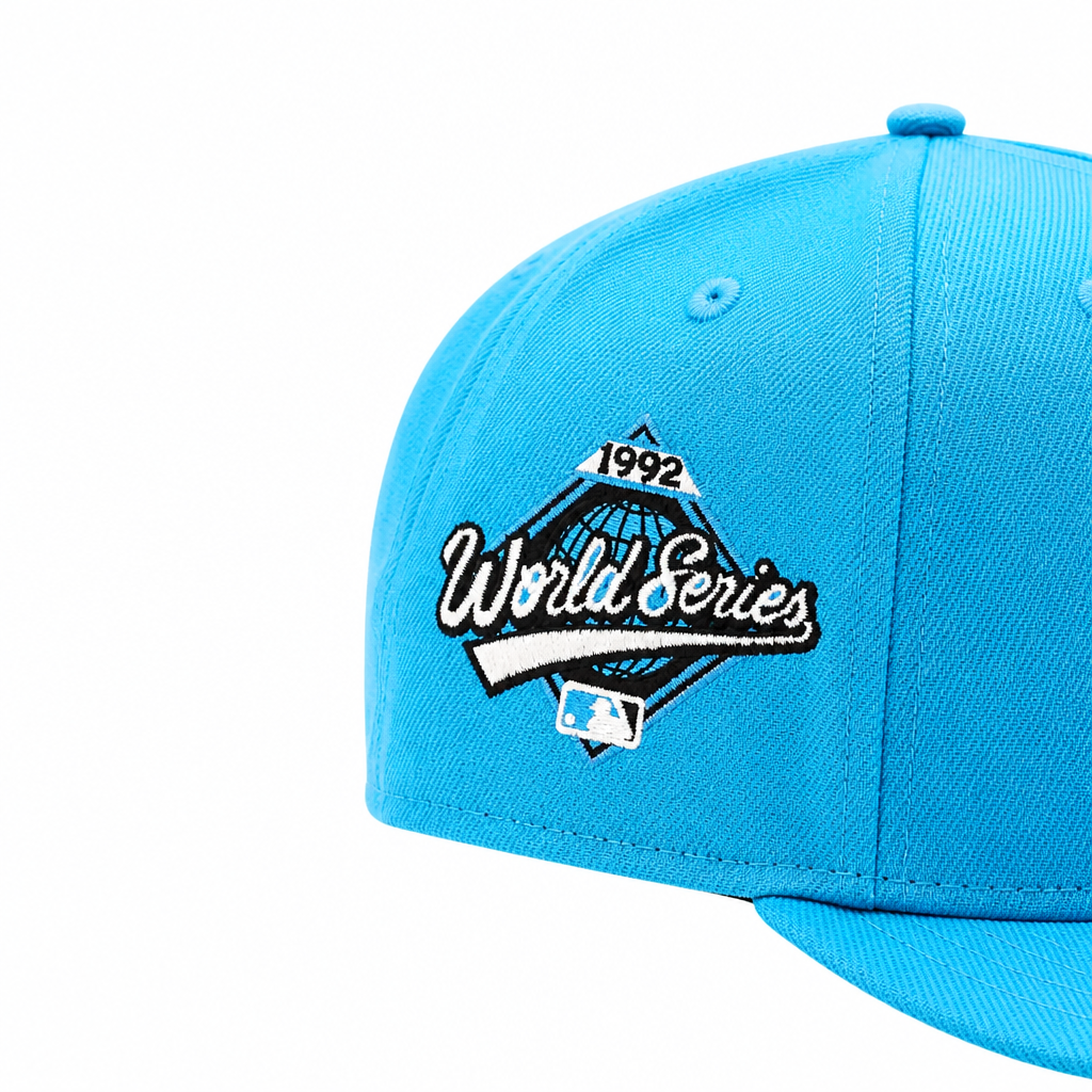 NEW ERA 9FIFTY MLB TORONTO 1992 WORLD SERIES TORONTO BLUE JAYS FANATIC BLUE SNAPBACK HAT