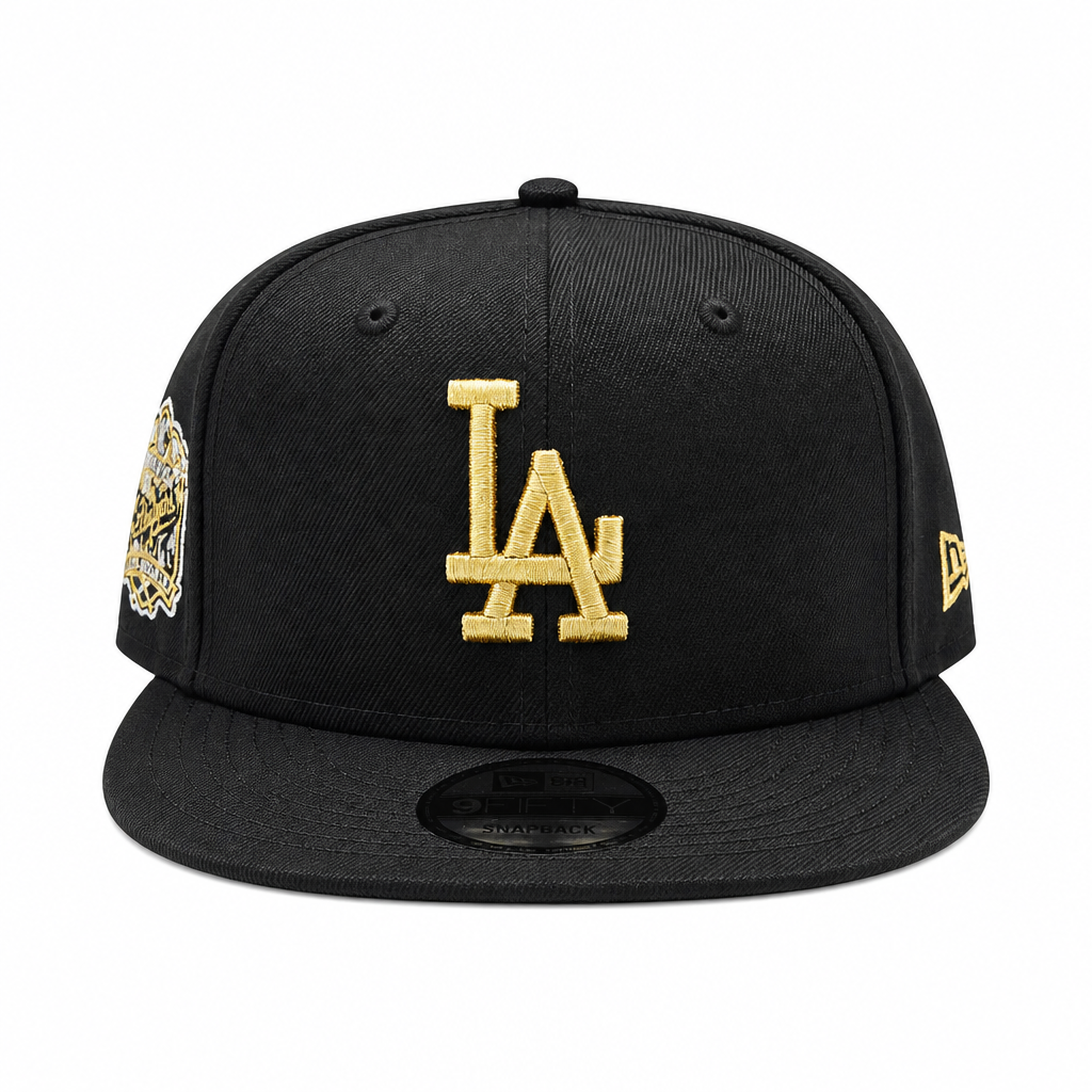 NEW ERA 9FIFTY LOS ANGELES DODGERS 40TH ANNIVERSARY BLACK/GOLD SNAPBACK HAT