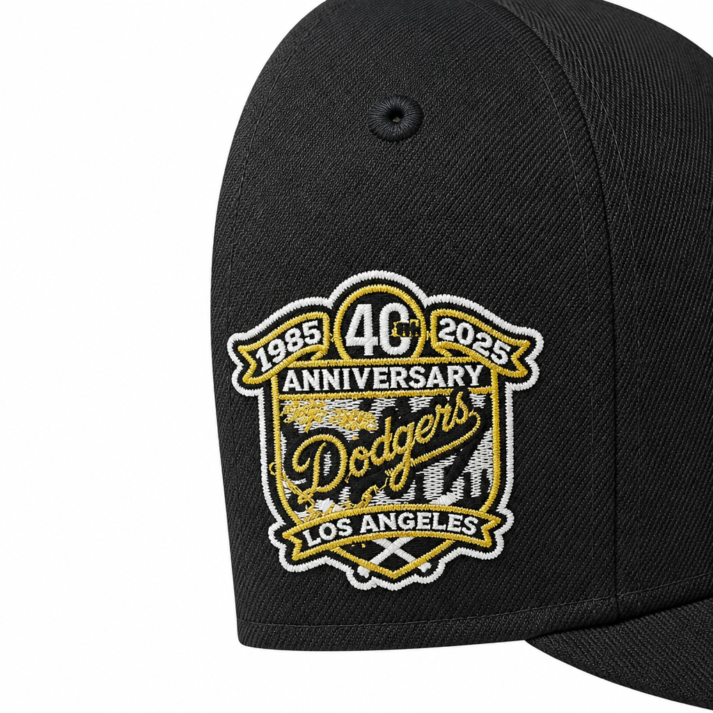 NEW ERA 9FIFTY LOS ANGELES DODGERS 40TH ANNIVERSARY BLACK/GOLD SNAPBACK HAT