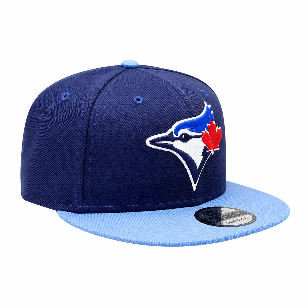 NEW ERA 9FIFTY TORONTO BLUE JAYS ALTERNATE NAVY/SKY BLUE SNAPBACK HAT