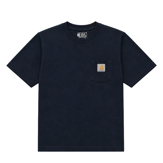 CARHARTT MEN'S POCKET LOGO CREWNECK T-SHIRT (NAVY)