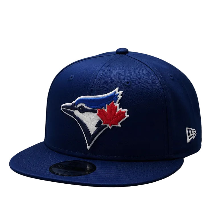 NEW ERA 9FIFTY TORONTO BLUE JAYS DARK ROYAL SATIN SNAPBACK HAT