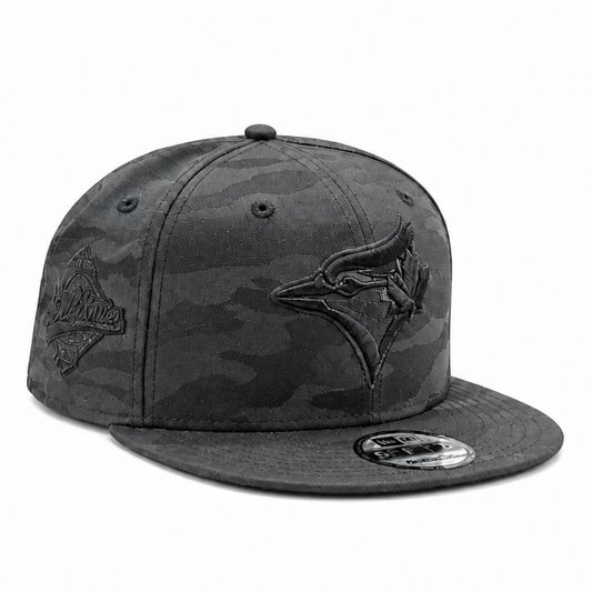 NEW ERA 9FIFTY TORONTO BLUE JAYS 1992 WORLD SERIES BLACK CAMO SNAPBACK HAT
