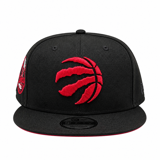 NEW ERA 9FIFTY NBA TORONTO RAPTORS 1X CHAMPS BLACK/CARDINAL RED SNAPBACK HAT
