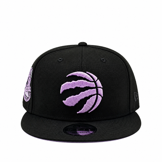 NEW ERA 9FIFTY NBA TORONTO RAPTORS 1X CHAMPS BLACK/LAVENDER SNAPBACK HAT