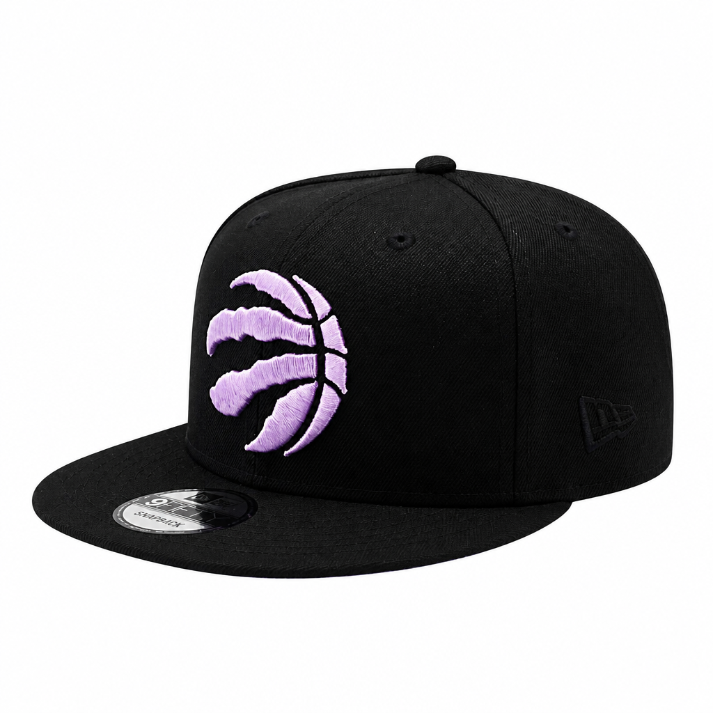 NEW ERA 9FIFTY NBA TORONTO RAPTORS 1X CHAMPS BLACK/LAVENDER SNAPBACK HAT