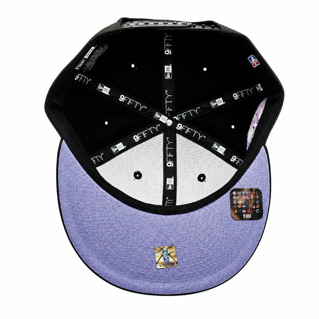 NEW ERA 9FIFTY NBA TORONTO RAPTORS 1X CHAMPS BLACK/LAVENDER SNAPBACK HAT