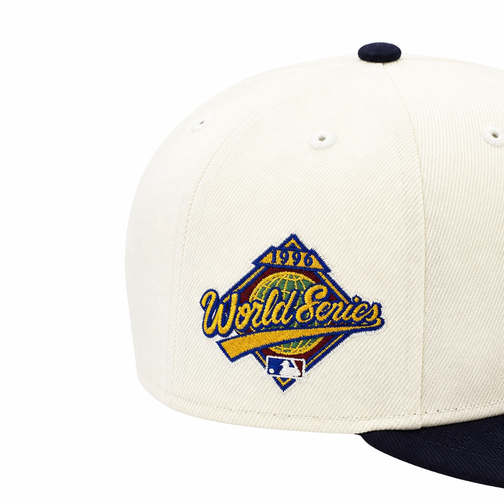 NEW ERA 9FIFTY NEW YORK YANKEES 1996 WORLD SERIES CREAM/NAVY SNAPBACK HAT