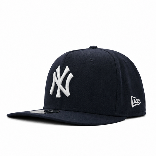 NEW ERA MEN'S 9FIFTY A-FRAME MLB NEW YORK YANKEES NAVY BLUE/WHITE SNAPBACK HAT