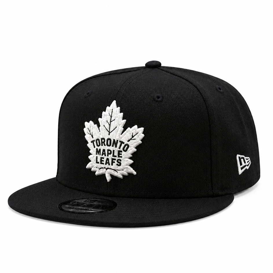 NEW ERA 9FIFTY NHL TORONTO MAPLE LEAFS BLACK/WHITE SNAPBACK HAT
