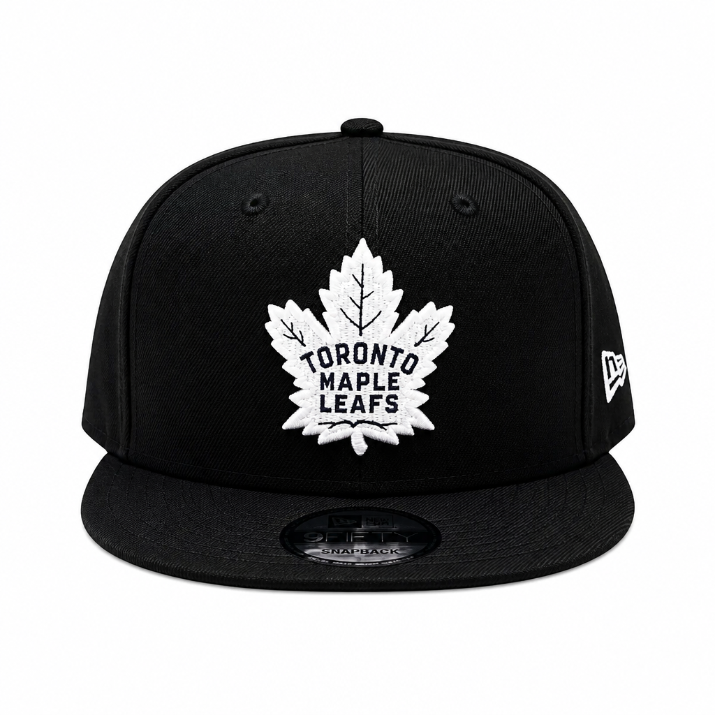 NEW ERA 9FIFTY NHL TORONTO MAPLE LEAFS BLACK/WHITE SNAPBACK HAT