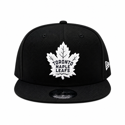 NEW ERA 9FIFTY NHL TORONTO MAPLE LEAFS BLACK/WHITE SNAPBACK HAT