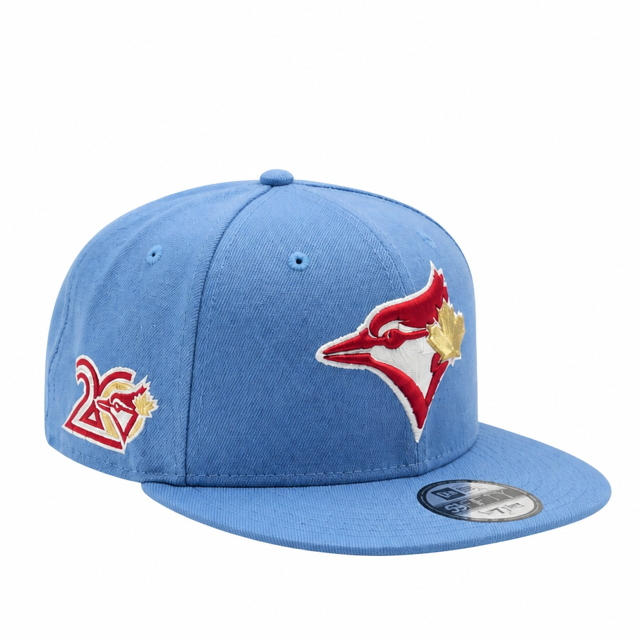 NEW ERA 9FIFTY TORONTO BLUE JAYS 20TH ANNIVERSARY SKY BLUE/RED SNAPBACK HAT