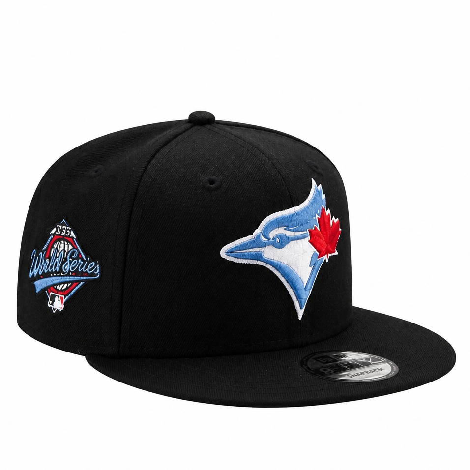 NEW ERA 9FIFTY TORONTO BLUE JAYS 1993 WORLD SERIES EDITION BLACK/BLUE SNAPBACK HAT