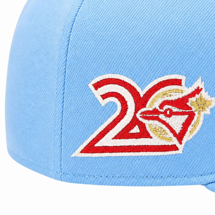 NEW ERA 9FIFTY TORONTO BLUE JAYS 20TH ANNIVERSARY SKY BLUE/RED SNAPBACK HAT