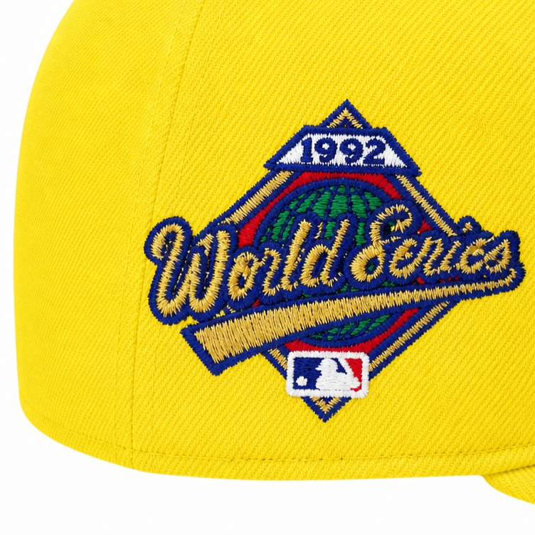 NEW ERA 9FIFTY TORONTO BLUE JAYS 1992 WORLD SERIES EDITION YELLOW/BLUE SNAPBACK HAT