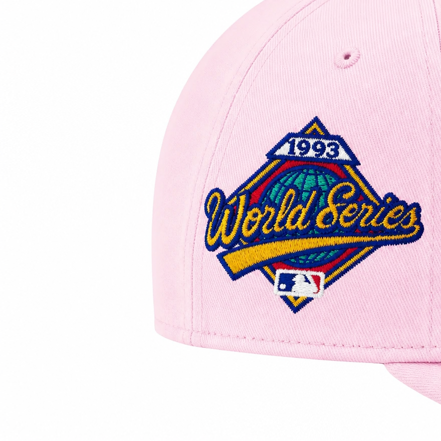 NEW ERA 9FIFTY TORONTO BLUE JAYS 1993 WORLD SERIES EDITION PINK SNAPBACK HAT