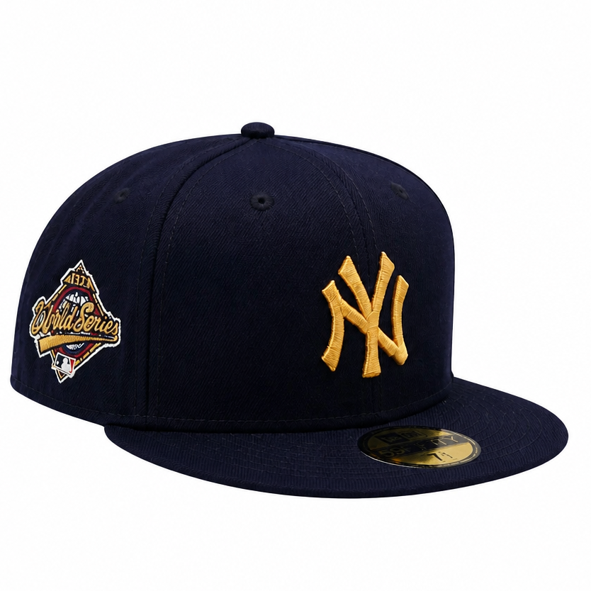 NEW ERA 59FIFTY NEW YORK YANKEES 1996 WORLD SERIES NAVY/GOLD FITTED HAT