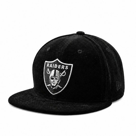 NEW ERA 59FIFTY LAS VEGAS RAIDERS BLACK VELVET FITTED HAT