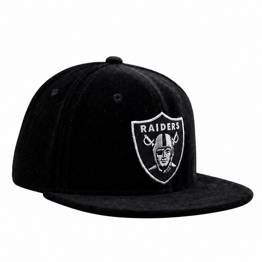 NEW ERA 59FIFTY LAS VEGAS RAIDERS BLACK VELVET FITTED HAT
