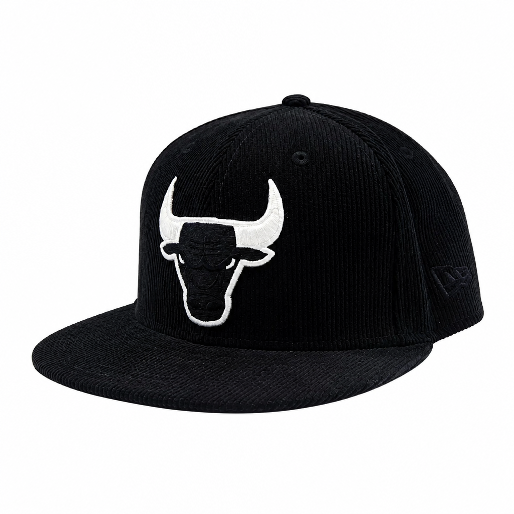 NEW ERA 9FIFTY NEW ERA CHICAGO BULLS 6X CHAMPS BLACK CORD SNAPBACK HAT