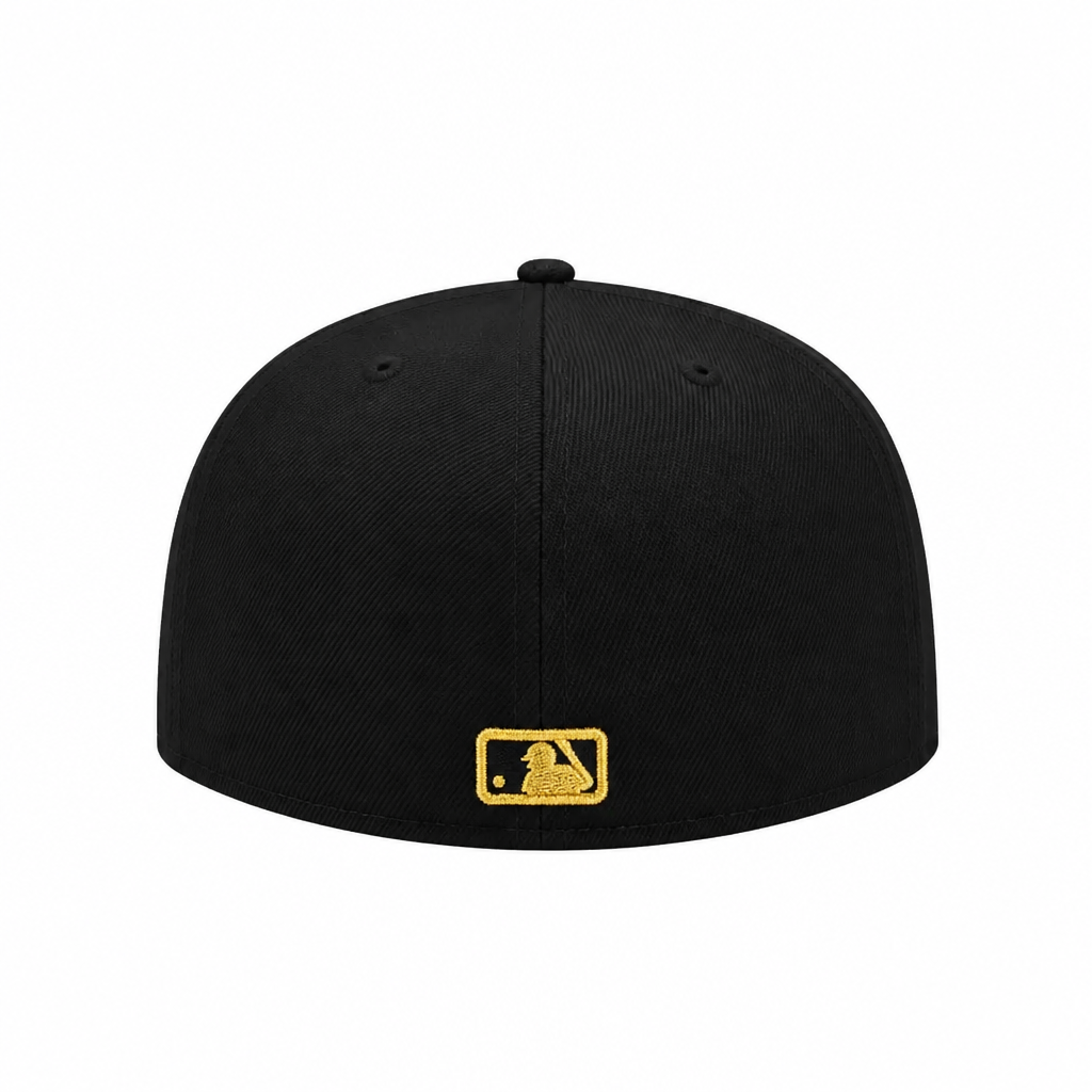 NEW ERA 59FIFTY NEW YORK YANKEES BLACK/GOLD METAL BADGE FITTED HAT