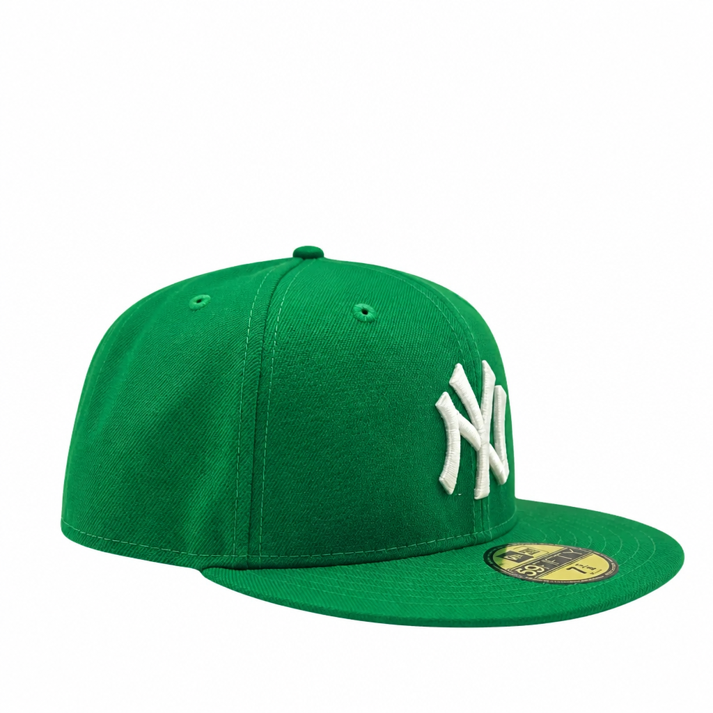 NEW ERA 59FIFTY NEW YORK YANKEES GREEN WITH WHITE LOGO FITTED HAT