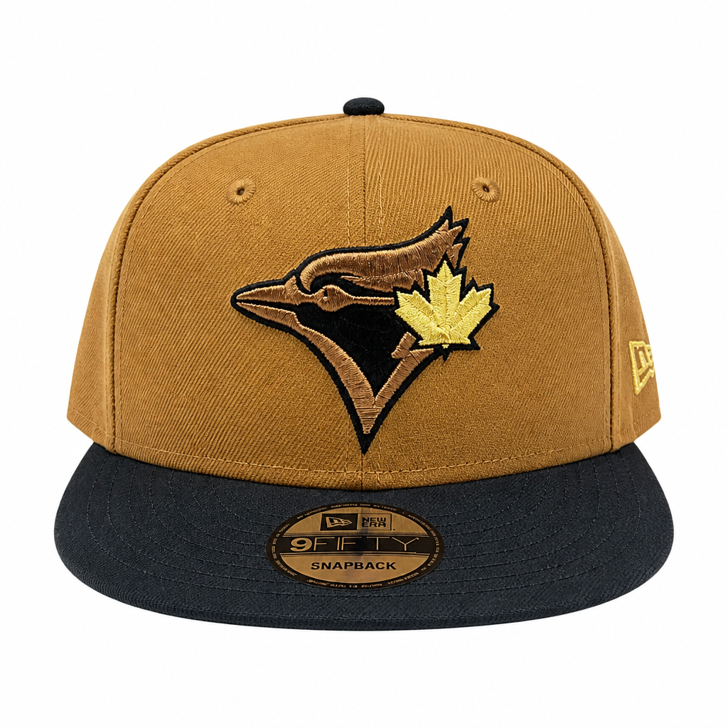 NEW ERA 9FIFTY TORONTO BLUE JAYS LIGHT BRONZE/ BLACK SNAPBACK HAT