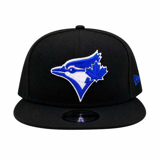 NEW ERA 9FIFTY TORONTO BLUE JAYS BLACK/ROYAL BLUE SNAPBACK HAT