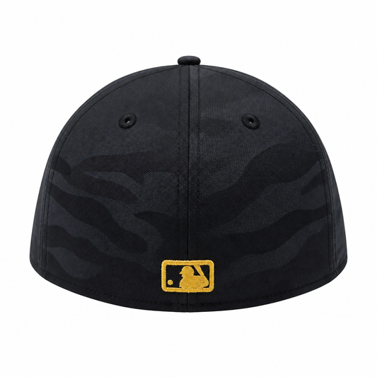 NEW ERA 9FIFTY TORONTO BLUE JAYS BLACK CAMO WITH GOLD LOGO FITTED HAT