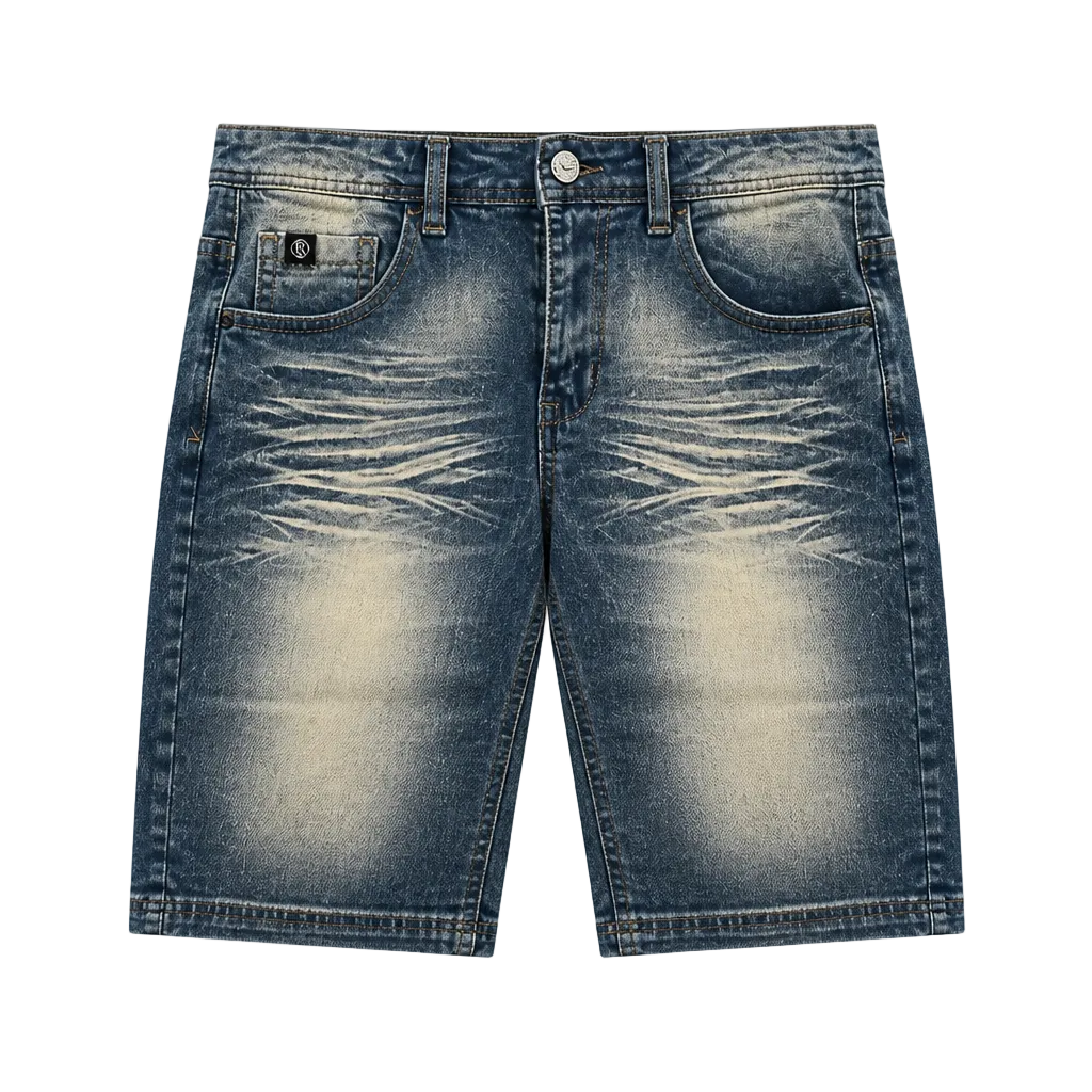SWITCH MEN'S WASHED SPAN DENIM SHORTS (VINTAGE BLUE)