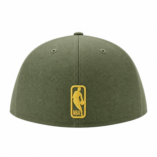 MEN'S NEW ERA 59FIFTY CHICAGO BULLS OLIVE/METAL BADGE FITTED HAT