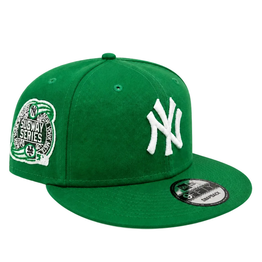 NEW ERA 9FIFTY NEW YORK YANKEES 2000 SUBWAY SERIES GREEN SNAPBACK HAT